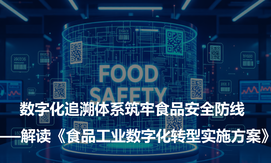 数字化追溯体系筑牢食品安全防线—解读《食品工业数字化转型实施方案》